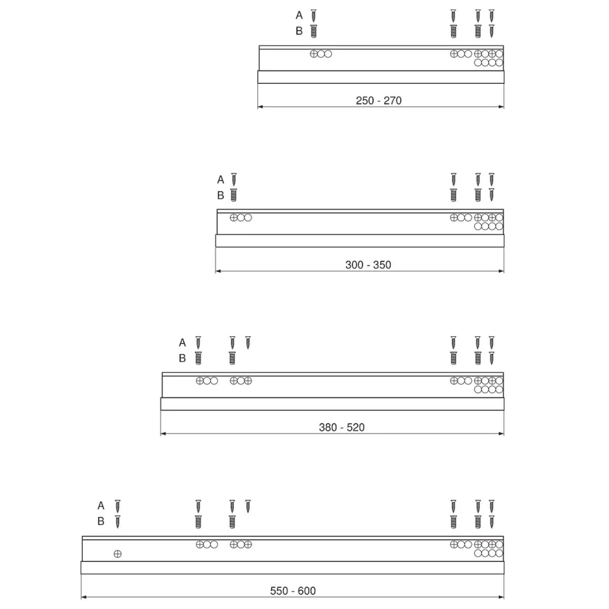 Blum 760H4000S Movento Blumotion Soft Close Drawer Runner - Full Extension 40KG 400mm - Locking Devices Included - Image 10
