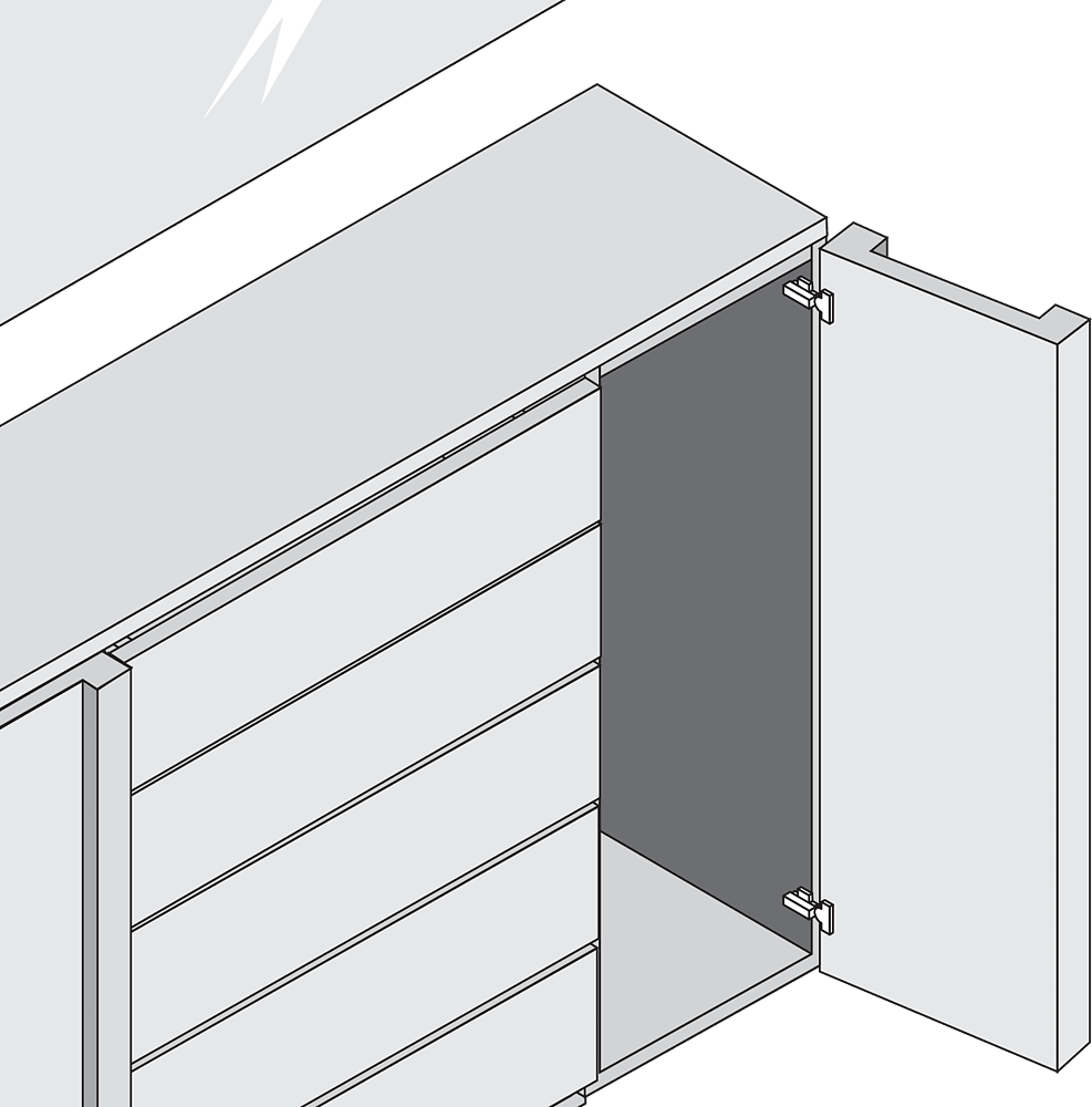 Blum Cliptop Soft Close 95° Hinge Sprung N.P. Nickel 71B3550 - Image 2