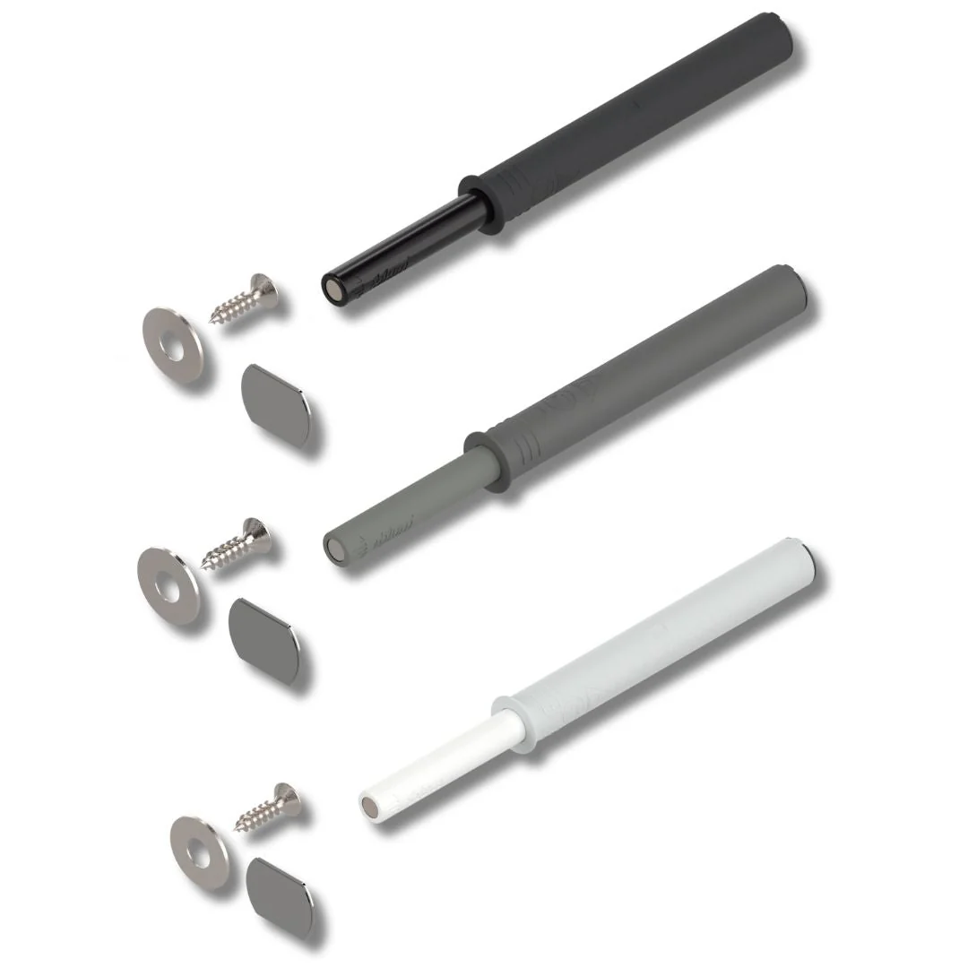 Blum Tip-On for Doors. Long Version With Magnet - Carbon Black / Platinum Grey / Silk White 956A1004