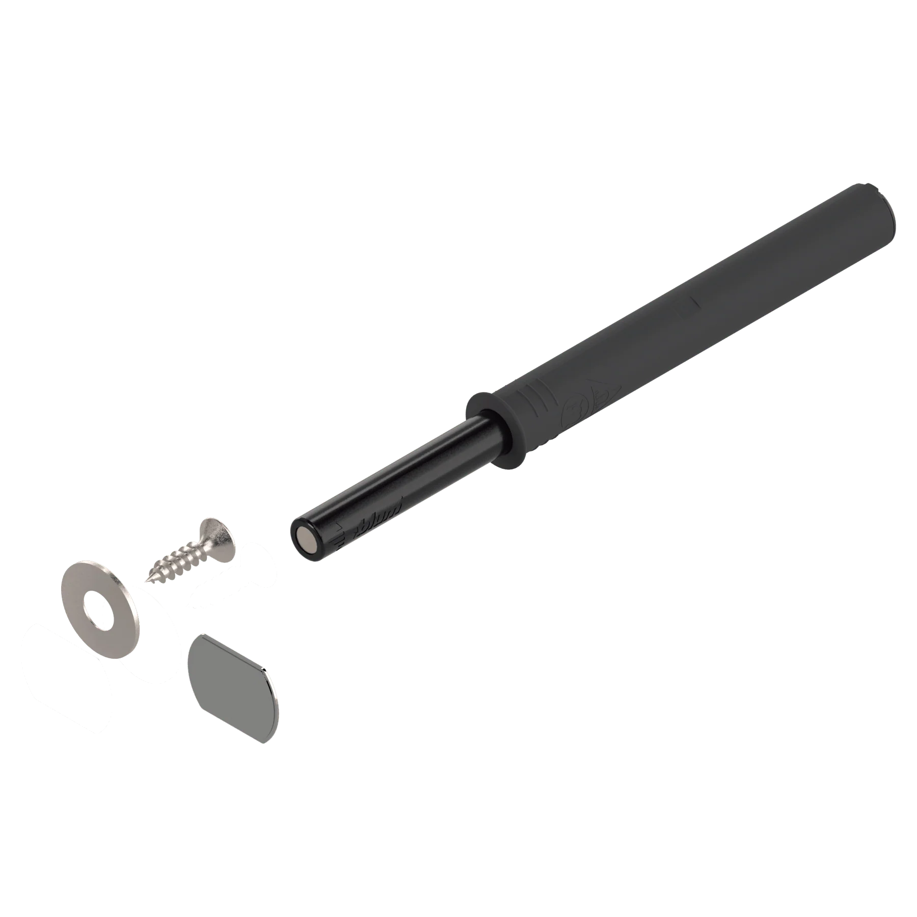 Blum Tip-On for Doors. Long Version With Magnet - Carbon Black / Platinum Grey / Silk White 956A1004 - Image 4