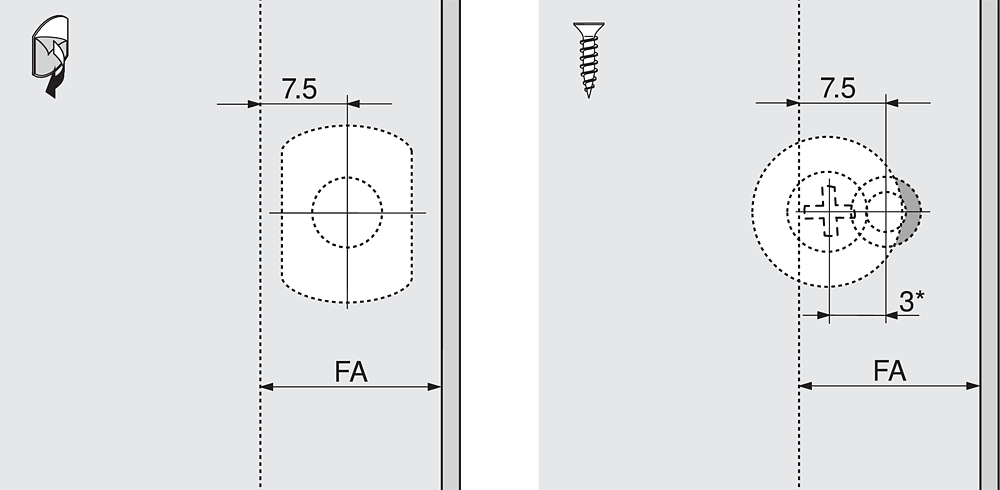 Blum Tip-On for Doors. Long Version With Magnet - Carbon Black / Platinum Grey / Silk White 956A1004 - Image 5