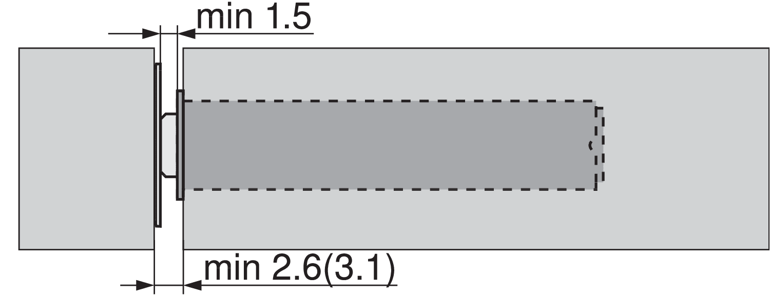 Blum Tip-On for Doors. Long Version With Magnet - Carbon Black / Platinum Grey / Silk White 956A1004 - Image 6