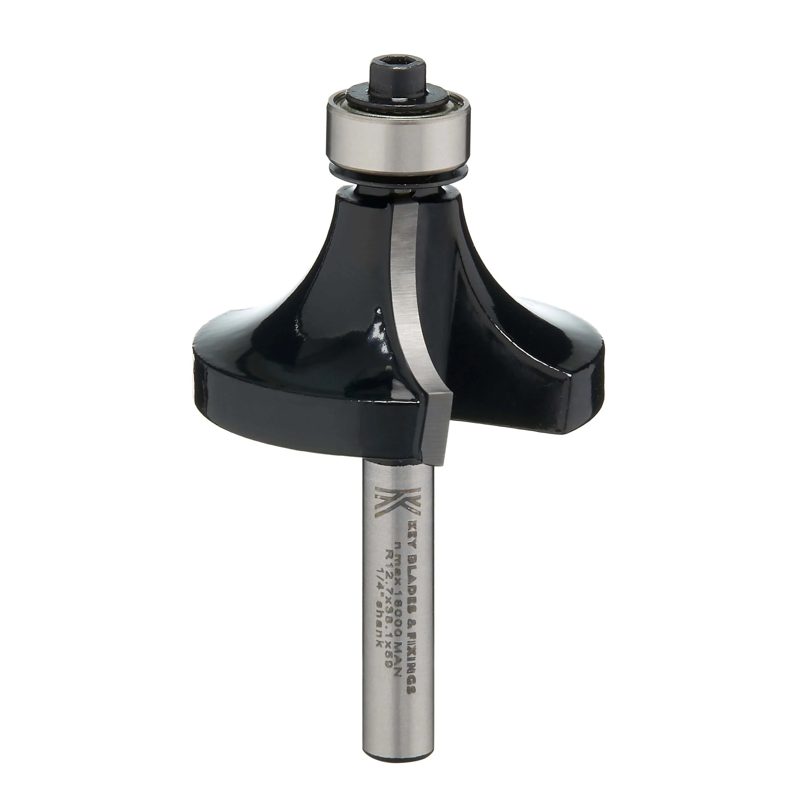 Key Blades 1/4" Rounding Over Router Cutter 12.7mm Radius - R12