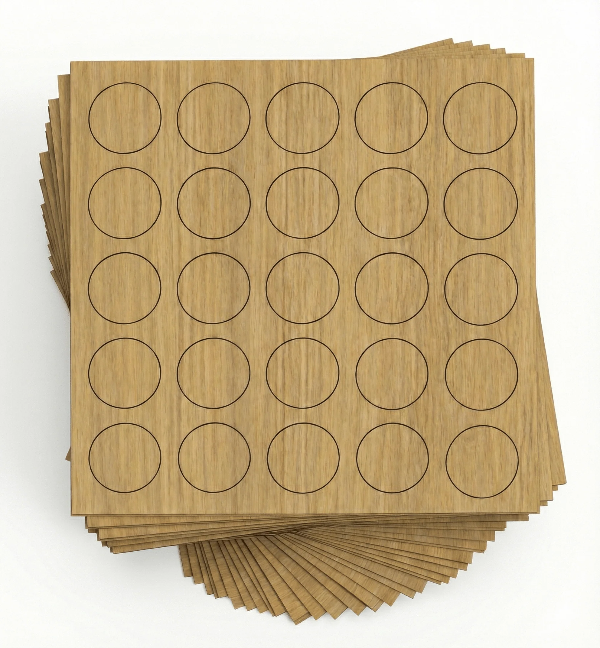 KwikCaps Self Adhesive Screw Cover Caps - Natural Lancaster Oak (740) H3368 ST9 - Image 2