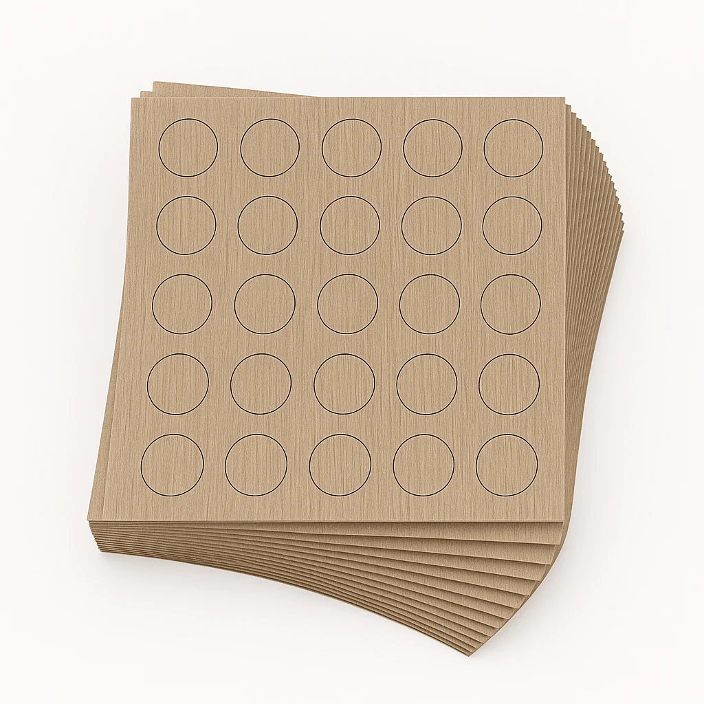 KwikCaps Self Adhesive Screw Cover Caps - Sand Orleans Oak (376) H1377 ST36 - Image 2