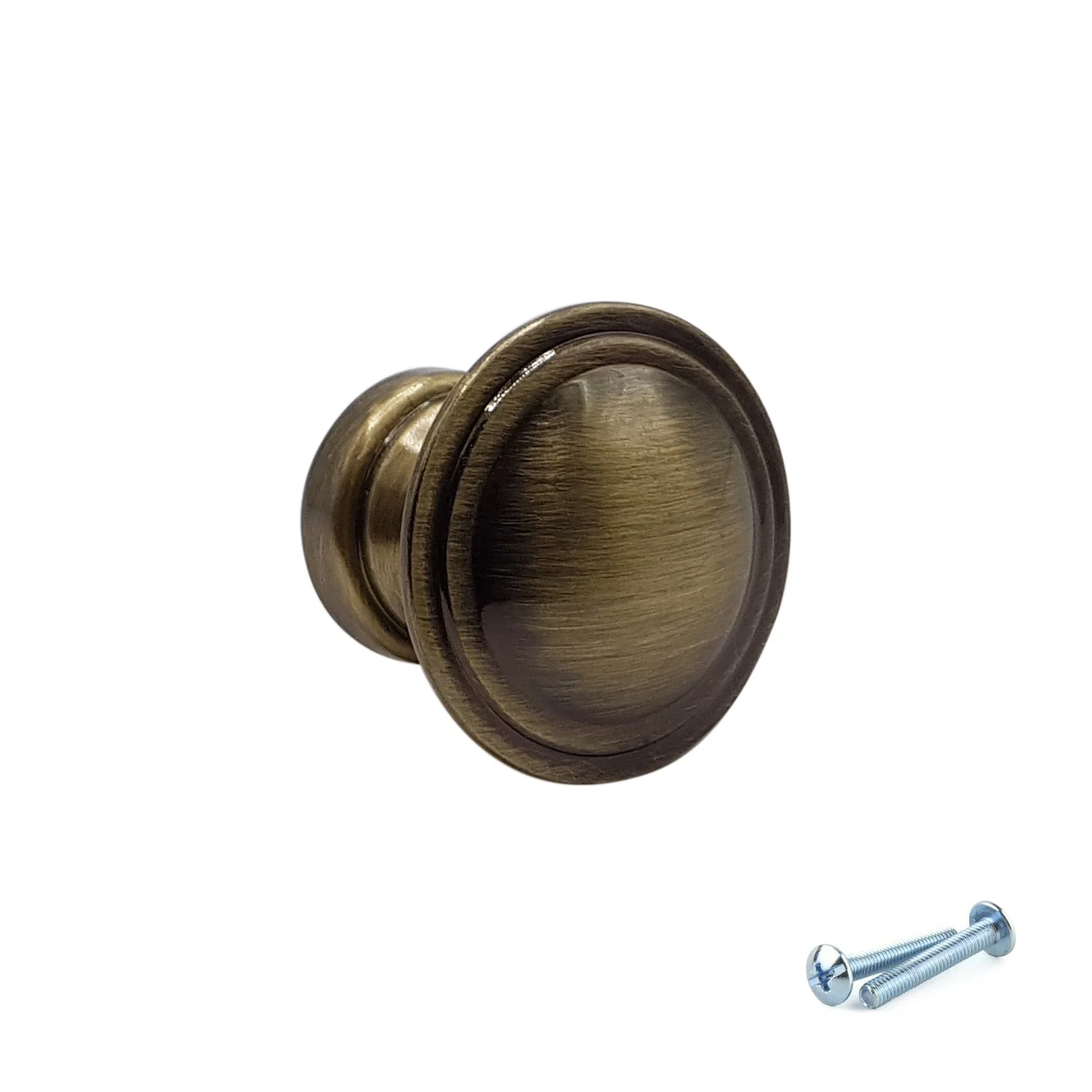M4TEC Antique Brass Knob Handle Door, Drawer & Cupboard VE5 Series - Image 4
