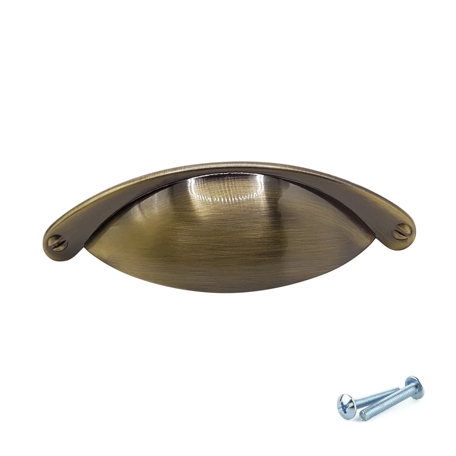 M4TEC Antique Brass Cup Handle – Door, Drawer & Cupboard Pull (VD9 Series) - Image 2