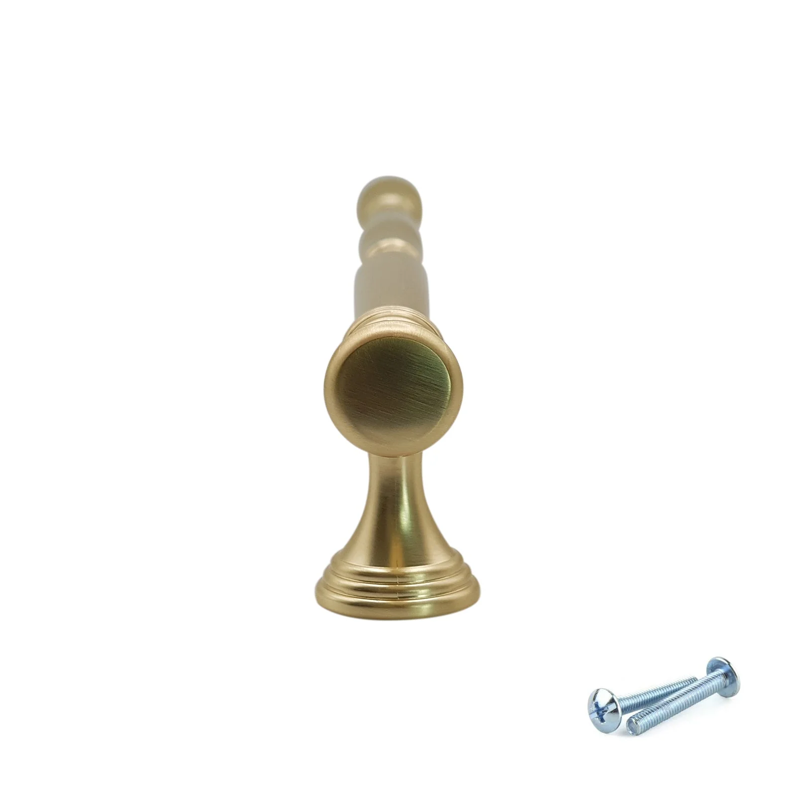 M4TEC Brushed Brass Decorative Bar Handle – VH8 Series (Traditional Cabinet & Drawer Handle) - Image 3