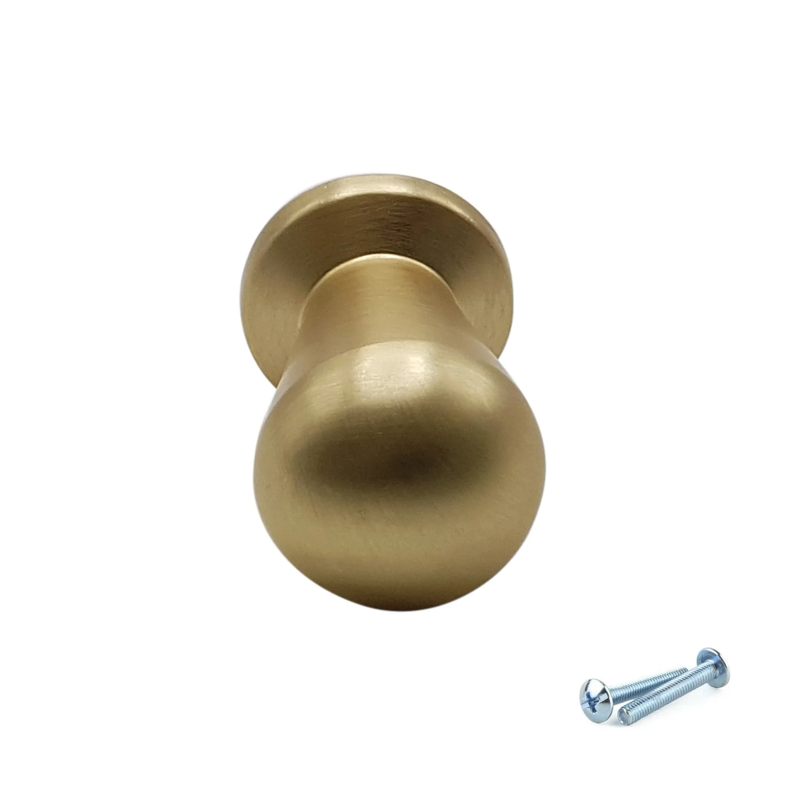 M4TEC Brushed Brass Cabinet Knob – 18mm Drawer, Door & Cupboard Handle VF3 Series - Image 3