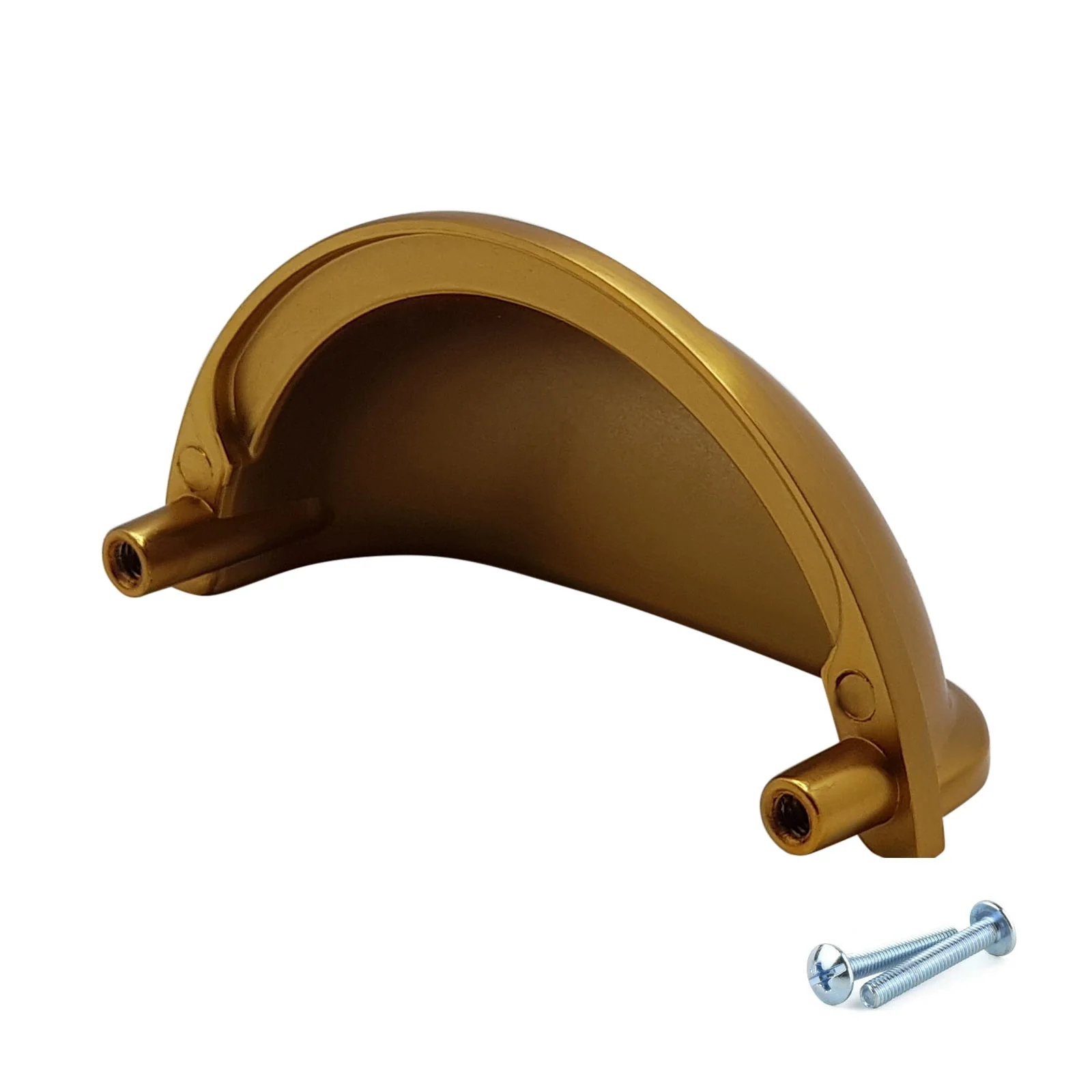 M4TEC Brushed Brass Cup Handle Door, Drawer & Cupboard VD7 series - Image 4