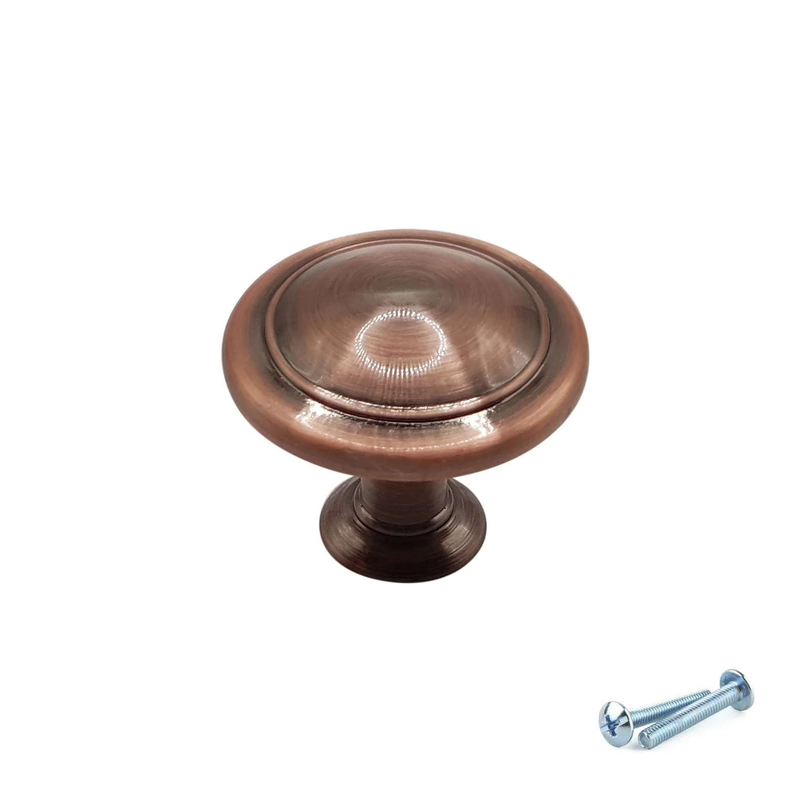 M4TEC Brushed Brass Knob Handle Door, Drawer & Cupboard VE6 series