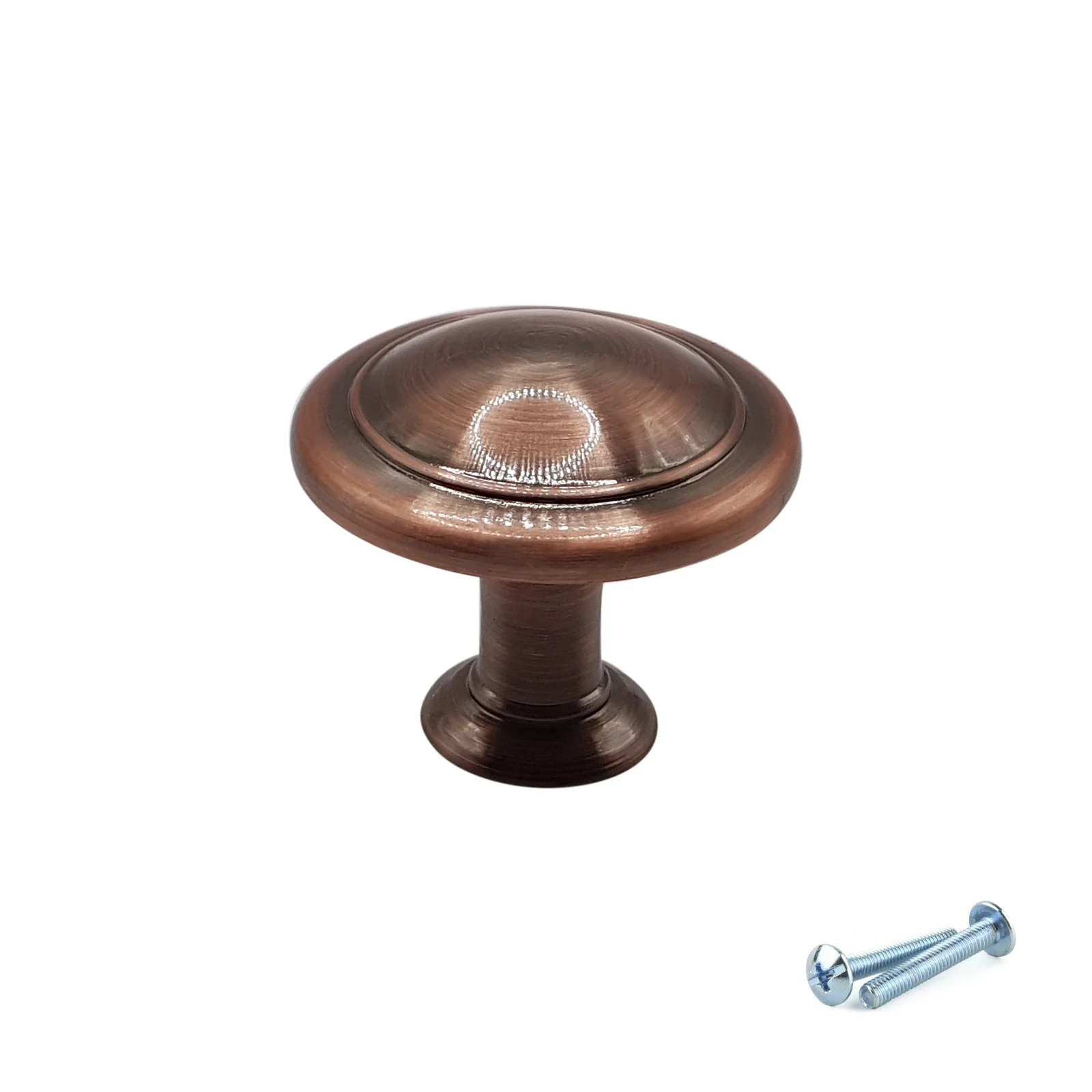 M4TEC Brushed Brass Knob Handle Door, Drawer & Cupboard VE6 series - Image 2