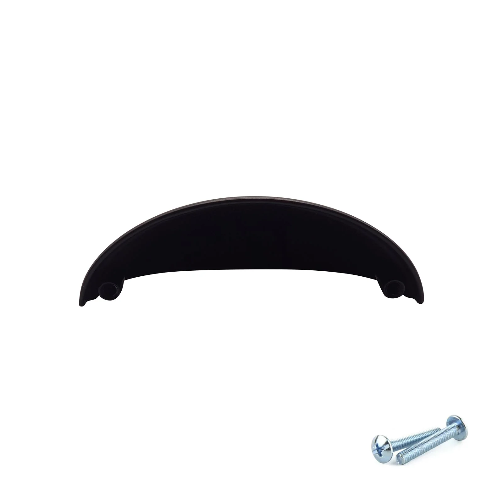 M4TEC Black Cup Handle – VG6 Series (96mm Drawer Cup Pull, 77mm Hole Centres) - Image 4