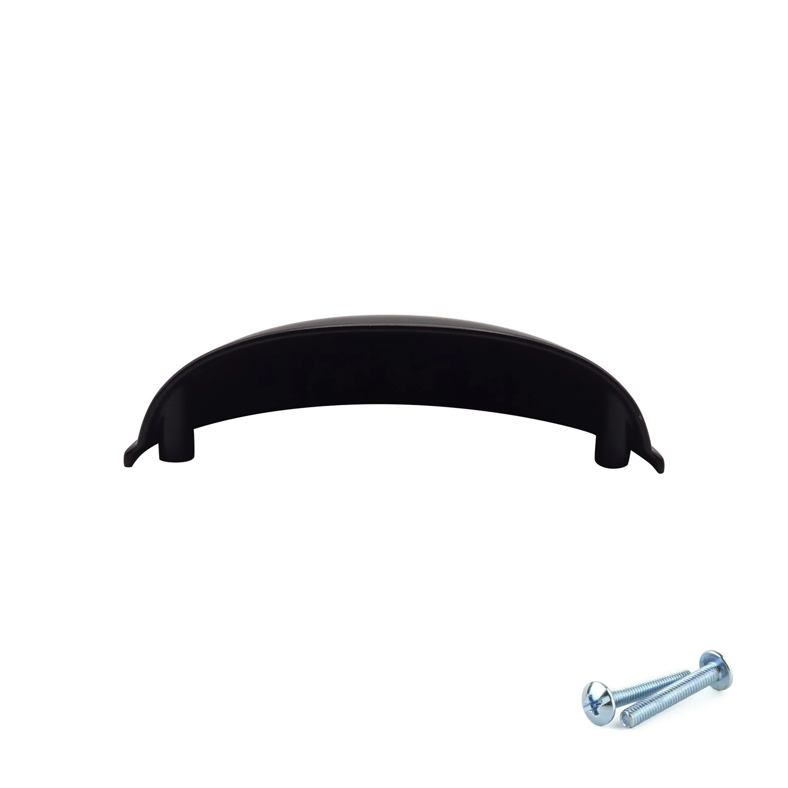 M4TEC Black Cup Handle – VG6 Series (96mm Drawer Cup Pull, 77mm Hole Centres) - Image 5