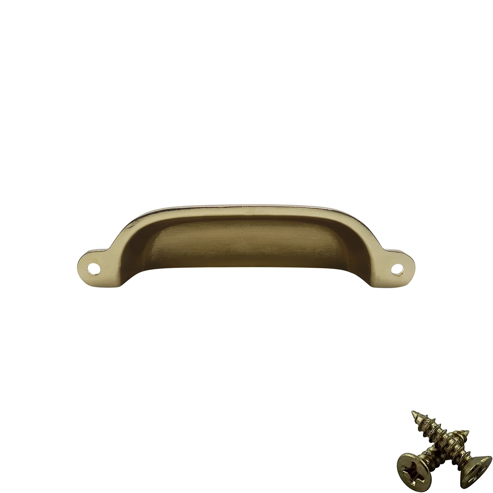 M4TEC 96mm Karat Gold Cup Handle - Luxury Zinc Cabinet Pull (VG4 Series) - Image 5