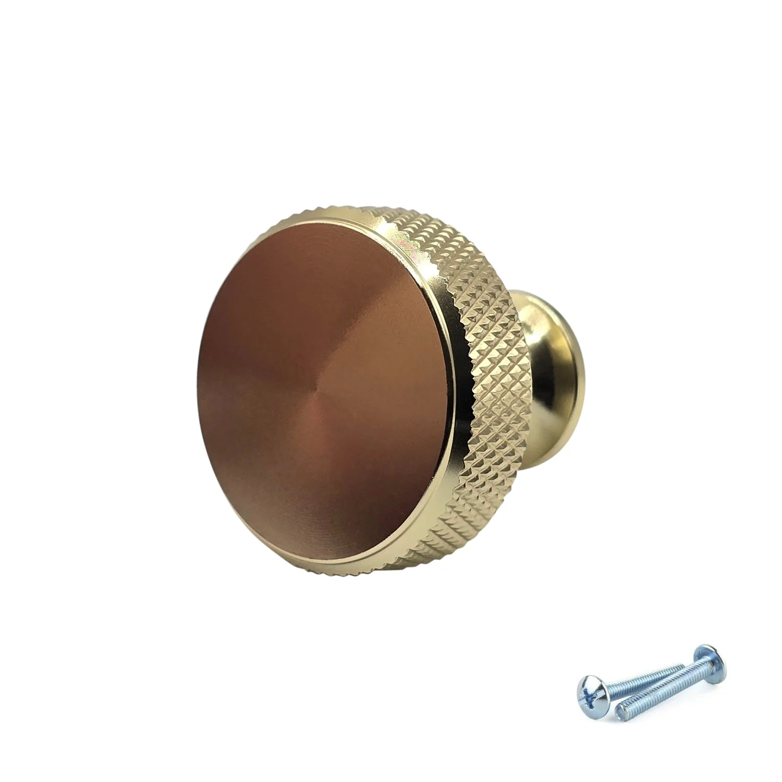 Gold Anodised Cabinet Knob – 30mm (VI8 Series) - Image 2