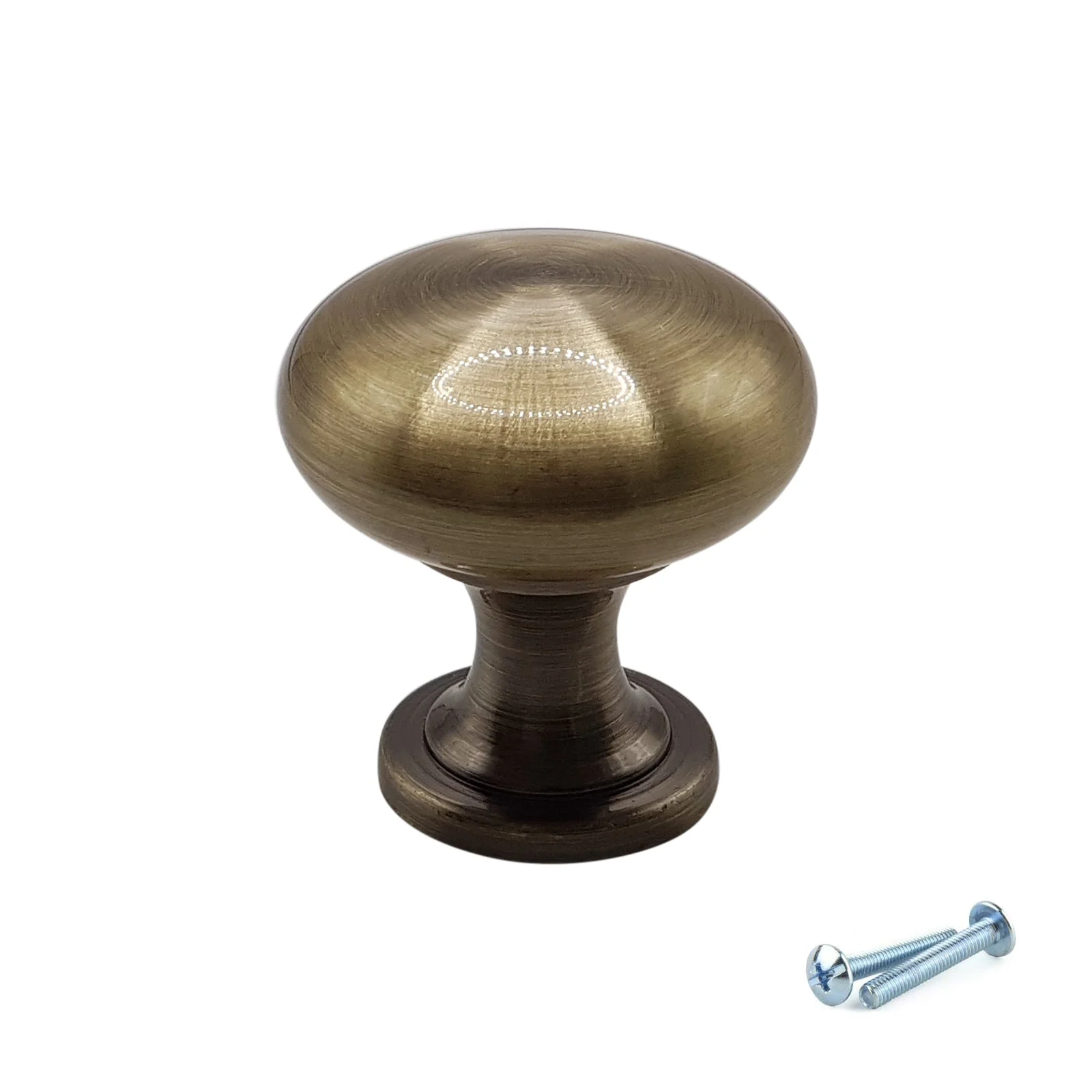 M4TEC Antique Brass Knob Handle – VH4 Series (29mm Cabinet, Drawer & Cupboard Knob) - Image 2