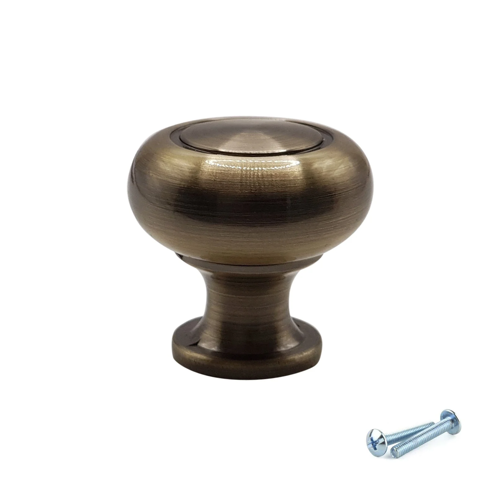 M4TEC Antique Brass Knob Handle – VH5 Series (30mm Cabinet, Drawer & Cupboard Knob) - Image 3