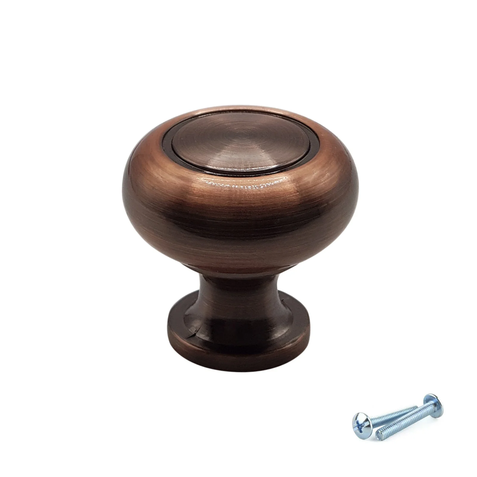 M4TEC Antique Copper Knob Handle – VH5 Series (30mm Cabinet, Drawer & Cupboard Knob) - Image 2