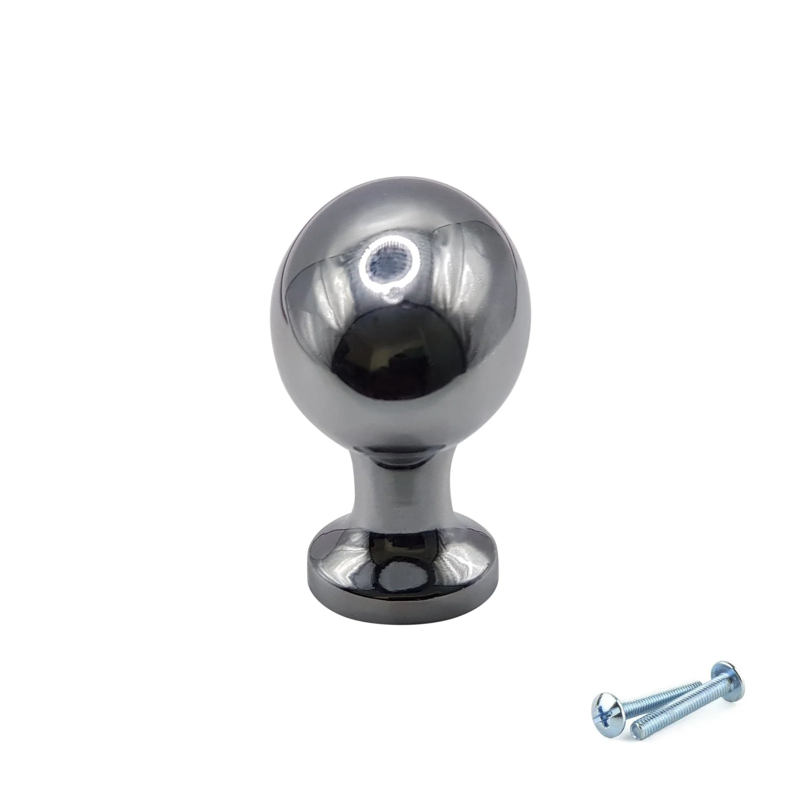 M4TEC Polished Chrome Oval Knob Handle – VG8 Series (36mm Cabinet, Drawer & Cupboard Knob) - Image 2