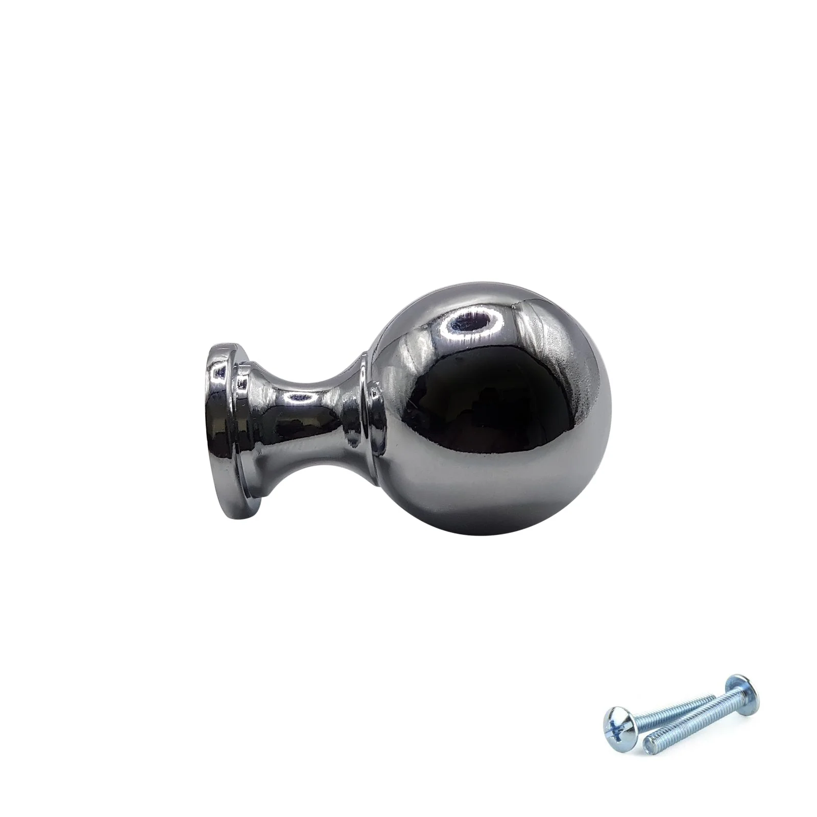 M4TEC Polished Chrome Round Knob Handle – VG9 Series (25mm Cabinet, Drawer & Cupboard Knob) - Image 4