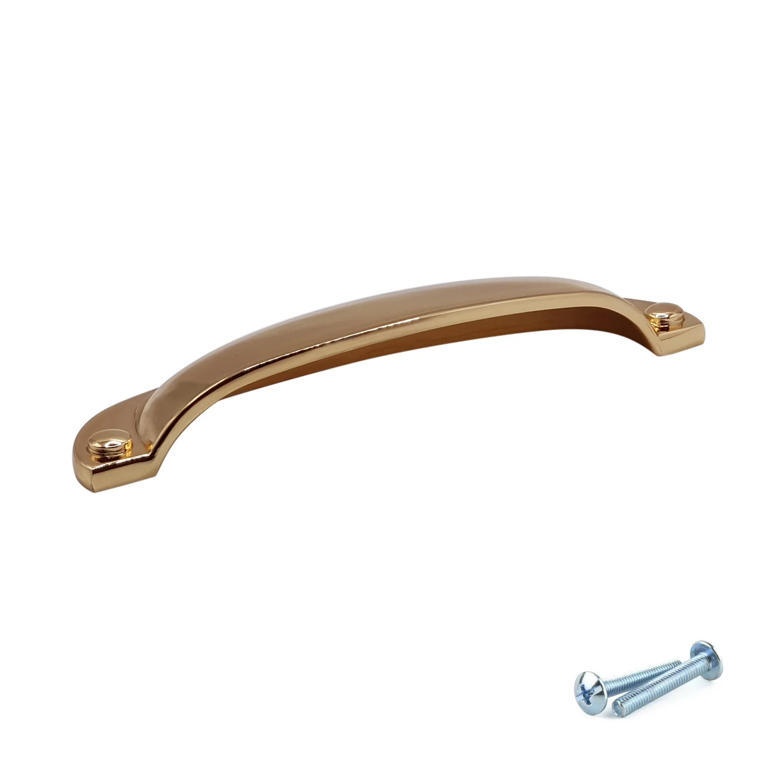 M4TEC Polished Brass Thin Cup Handle Door, Drawer & Cupboard VD8 series - Image 4