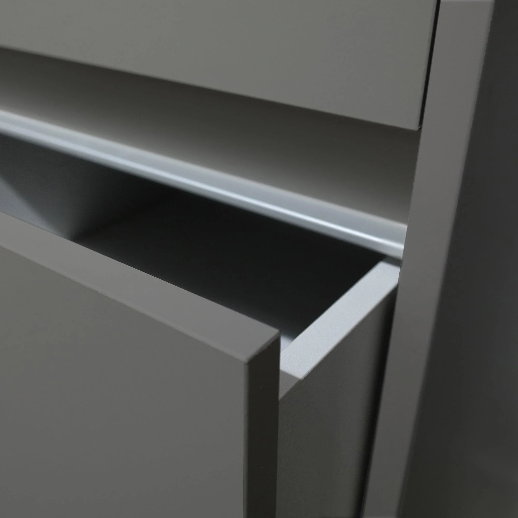 Silver 3 Drawer Wardrobe Shelving Unit with Hanging Bars - Image 4