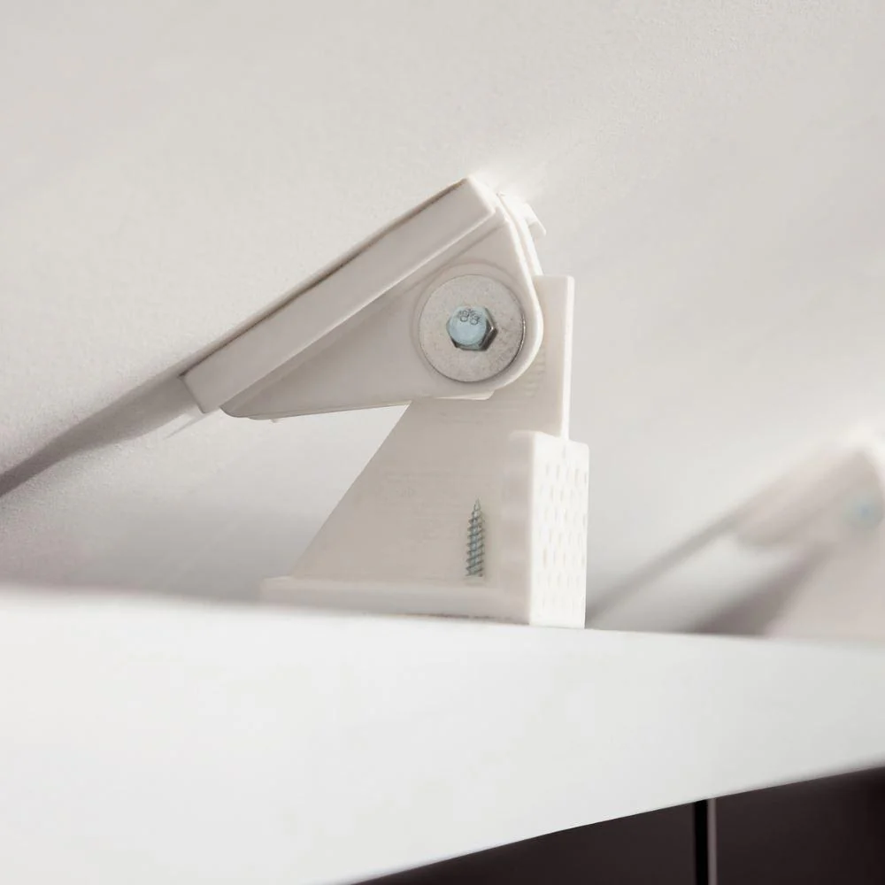 SpacePro Sliding Wardrobe Door Angled Ceiling Brackets - Image 3