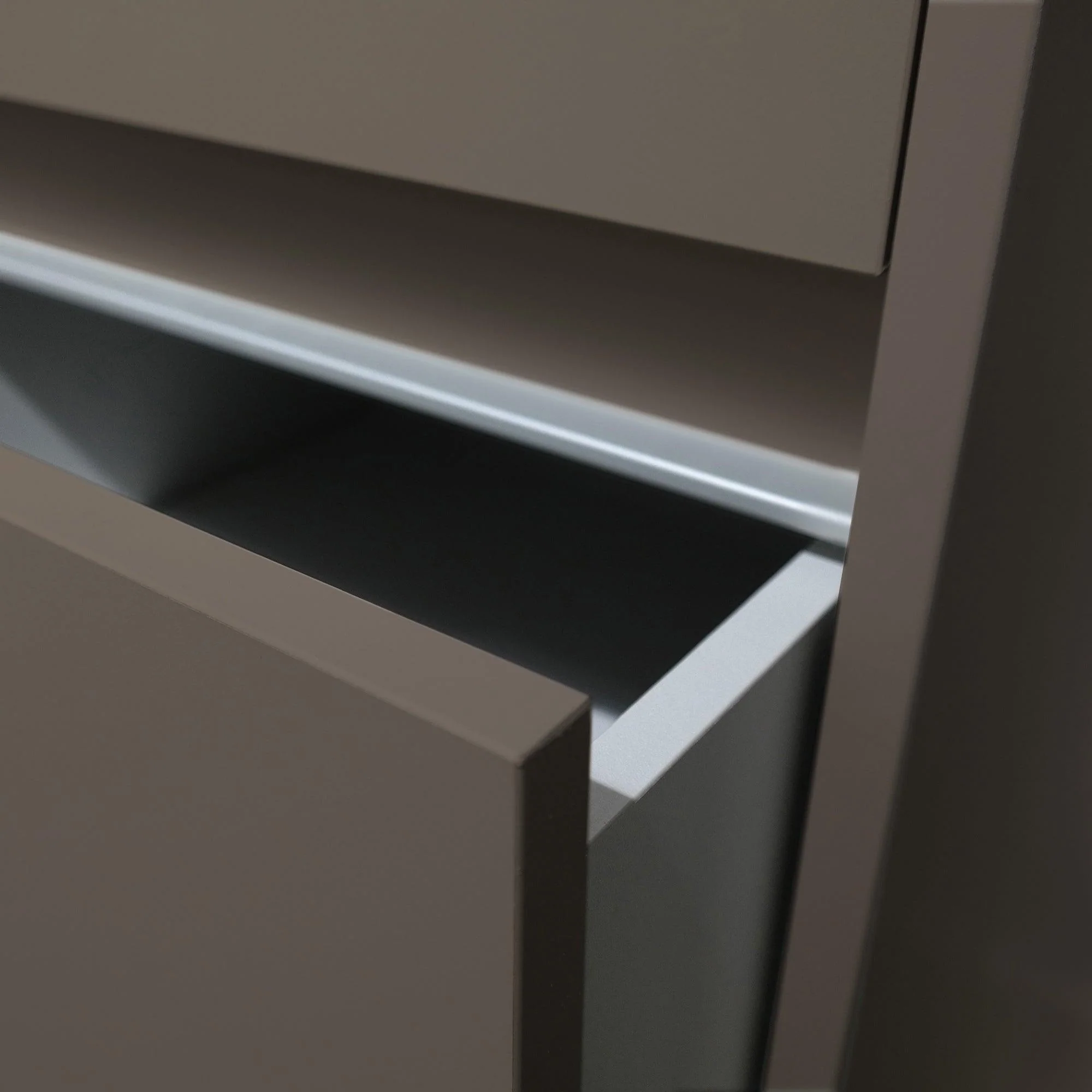 Stone Grey 3 Drawer Soft Close Wardrobe Shelving Unit with Hanging Bars - Image 4