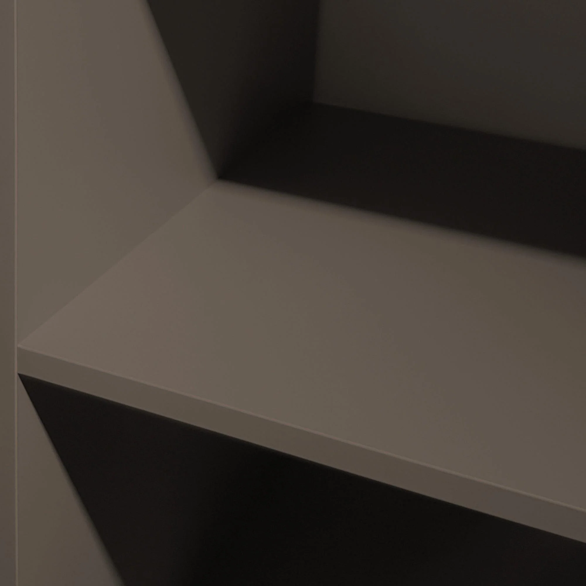 Stone Grey 3 Drawer Soft Close Wardrobe Shelving Unit with Hanging Bars - Image 5
