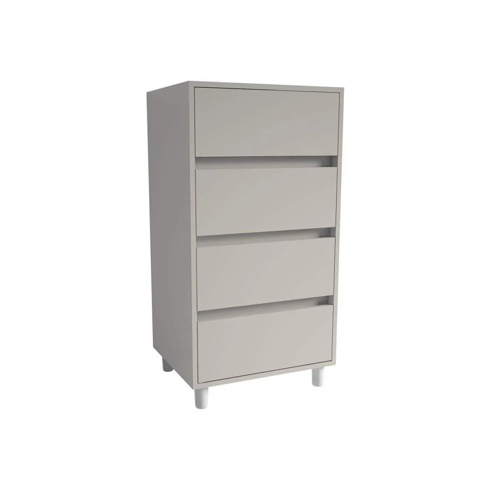 4 Drawer Tallboy Soft Close Bedside Chest Of Drawers Table - Image 2