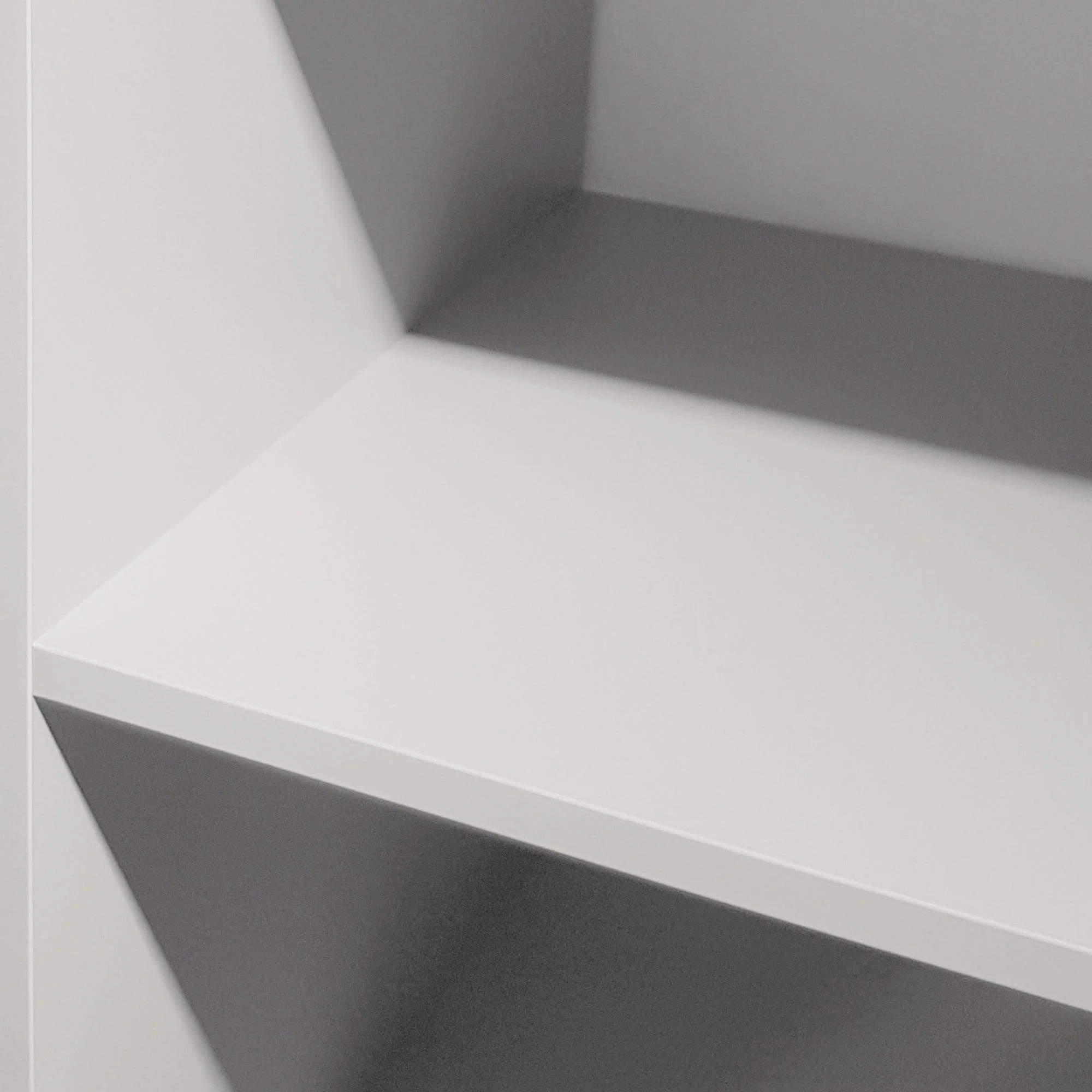 White Wardrobe Shelving Unit with 5 Shelves and Hanging Bars - Image 4