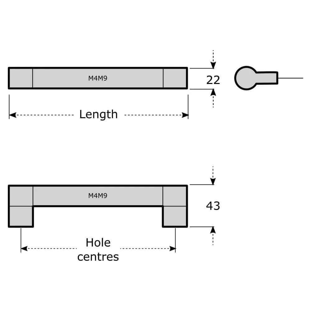 M4TEC Aird Stainless Steel Handle – Cabinet, Cupboard & Drawer Door Handle (M9 Series) - Image 5