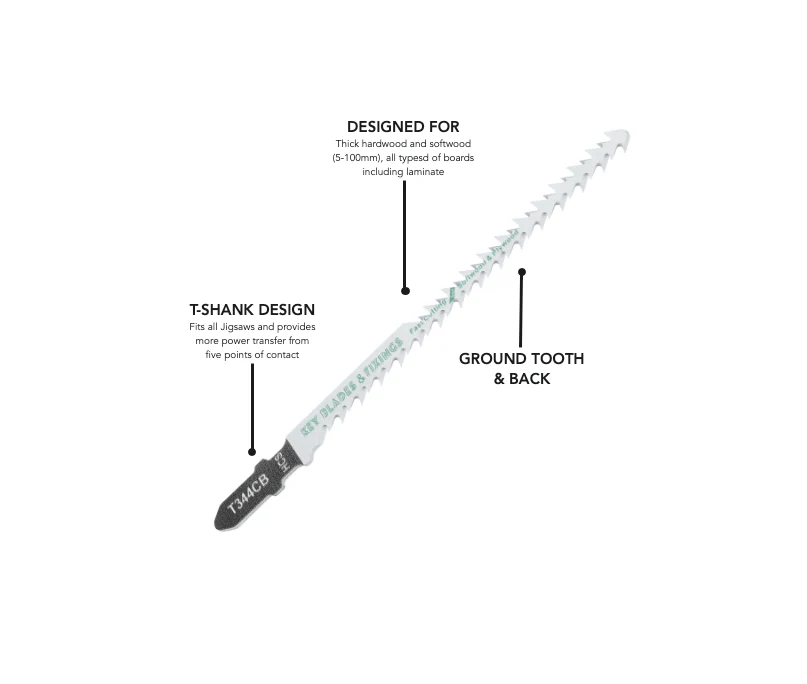 T344CB Double sided Jigsaw Blades - 1211 - Image 3